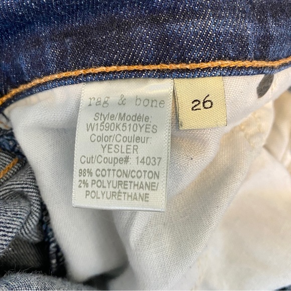 Rag & Bone dre low rise slim boyfriend jeans - Picture 9 of 10